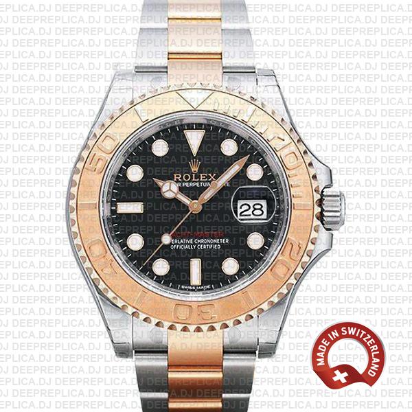 Rolex Yacht-Master Two-Tone Black Dial | Best Replica Watch