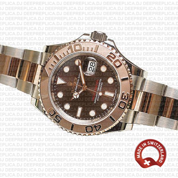 Rolex Yacht-Master Two-Tone Chocolate Dial Deep Replica