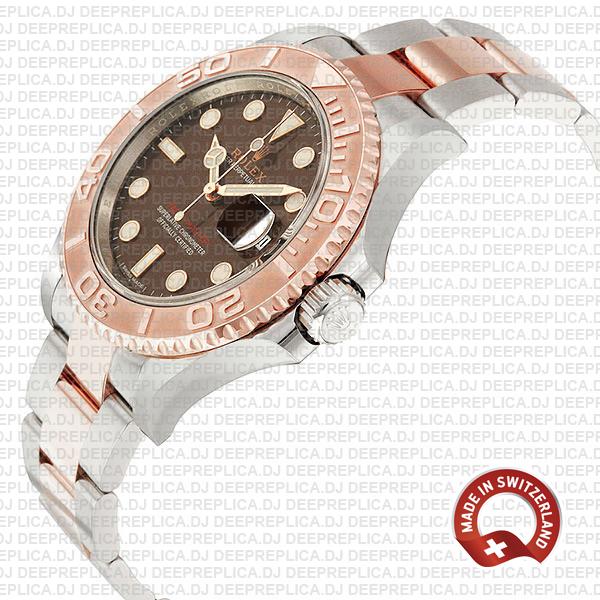 Rolex Yacht-Master Two-Tone Chocolate Dial Deep Replica