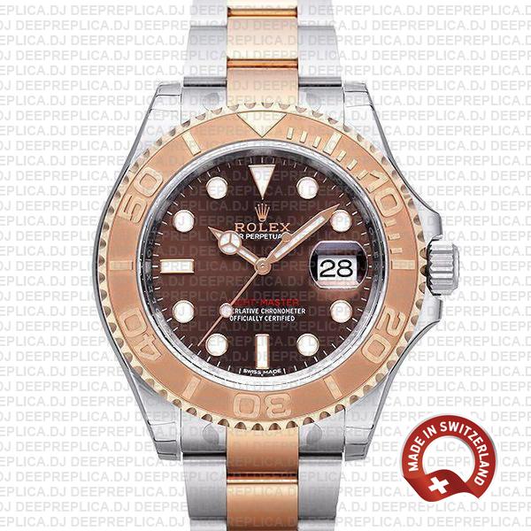 Rolex Yacht Master 2016 Rose Gold 2 Tone Chocolate 40mm 116621