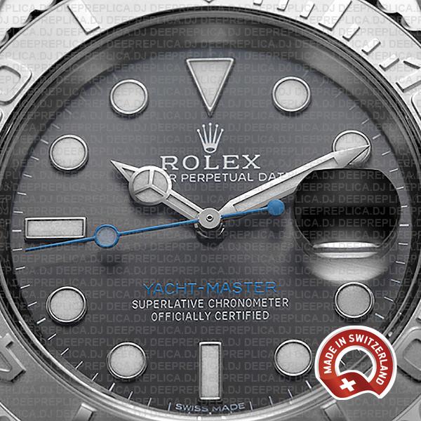 Rolex Yacht-Master 2016 Platinum Rolesium 904L Stainless Steel 40mm, Dark Rhodium Dial Swiss Made Replica Watch