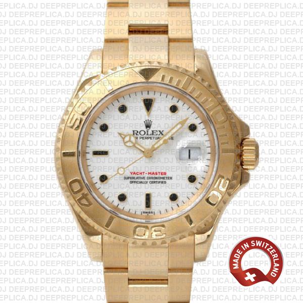 Rolex Yacht Master Gold White 40mm 16628