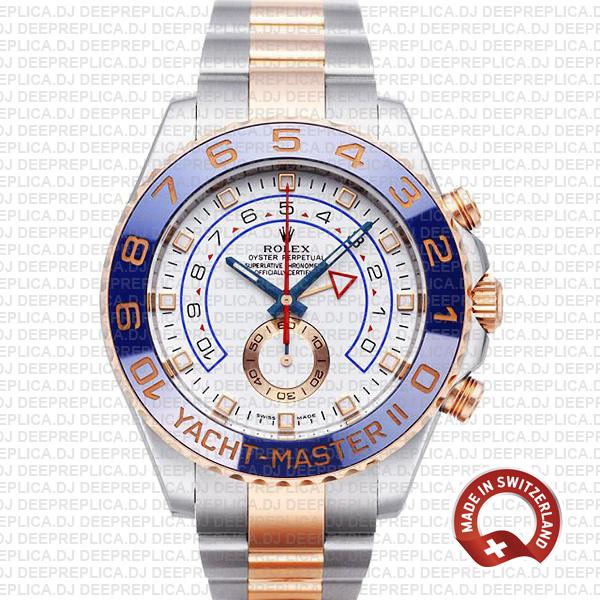 Rolex Yacht-Master II Two-Tone White Dial | High Quality Replica